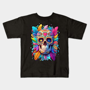 Pink skeleton Bones and Botany - Classic Vintage Summer Kids T-Shirt